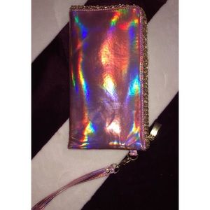 Cute Metallic Wristlet